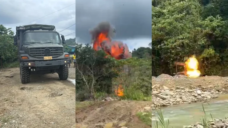 Fuerzas Armadas desmantelan campamento de minería ilegal en Tululbí, San Lorenzo