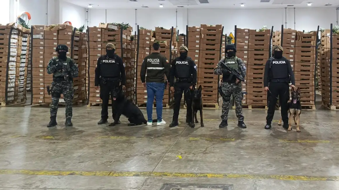 Operativo Fénix 0243 incauta dos toneladas cocaína en el Puerto de Posorja