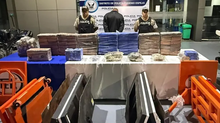 Operativo en Guayllabamba descubre droga oculto en maquinaria industrial
