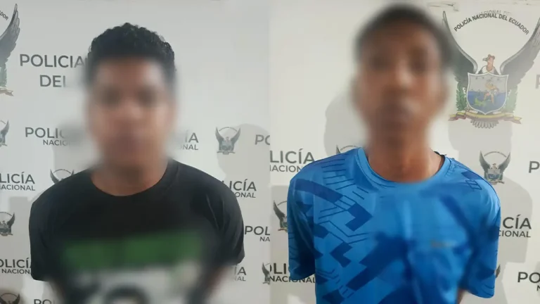 Operativo neutraliza a adulto con antecedentes y a un menor por extorsión en La Tolita