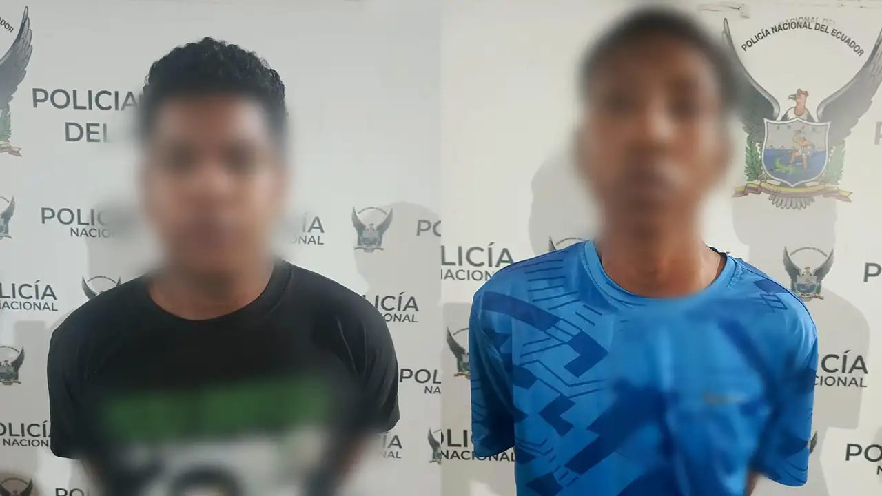 Operativo neutraliza a adulto con antecedentes y a un menor por extorsión en La Tolita