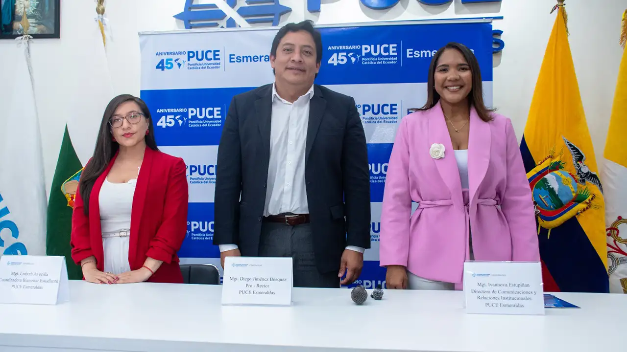 PUCE Esmeraldas presenta cronograma oficial por sus 45 años de vida institucional