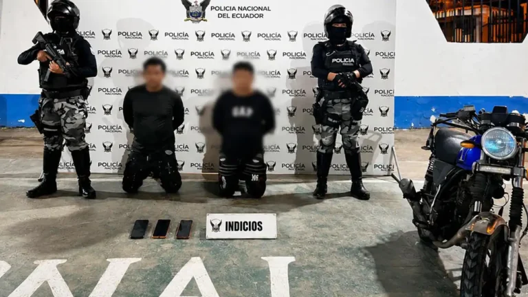 Dos aprehendidos en presunto intento de secuestro extorsivo en Esmeraldas