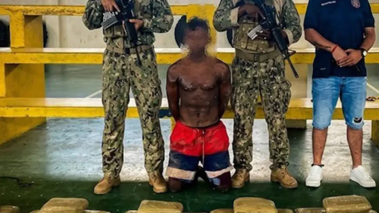 FF.AA. incauta 39 paquetes de droga y armas en la comunidad de Guapilar, Eloy Alfaro
