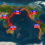 Inusual actividad tectónica en el Cinturón de Fuego golpean Venezuela, Japón y EE. UU.