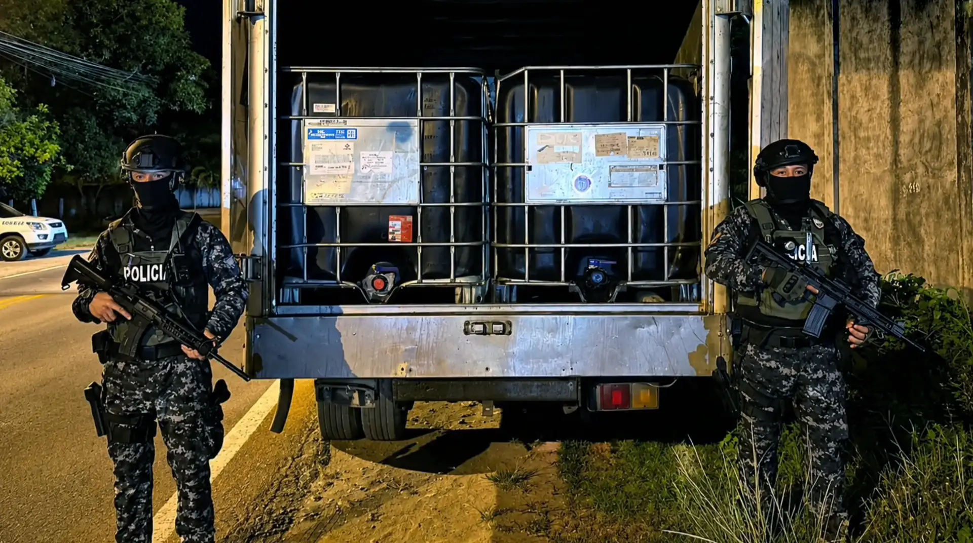 Policía incauta 1700 galones de combustible ilegal en Esmeraldas