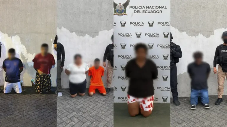 Seis detenidos por secuestro y extorsión en Guayaquil y Esmeraldas