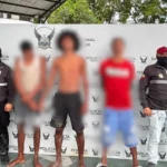 Tres detenidos, armas y drogas incautadas en Aire Libre, Esmeraldas