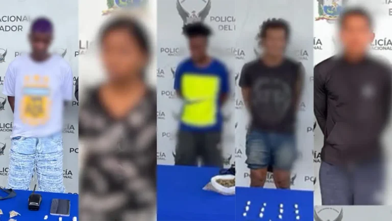 Cinco capturados tras intensos operativos contra el crimen organizado en Esmeraldas