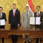 Daniel Noboa y Santiago Peña firman acuerdos clave de cooperación bilateral