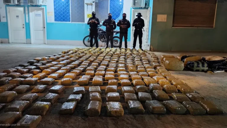 Operativo de interdicción incauta 319 kilos de marihuana en Esmeraldas