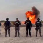 Policía Nacional destruye pista clandestina en Chanduy, Santa Elena