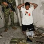 Aprehendido alias "La Borra" presunto miembro de "Los Lobos" con armas y droga