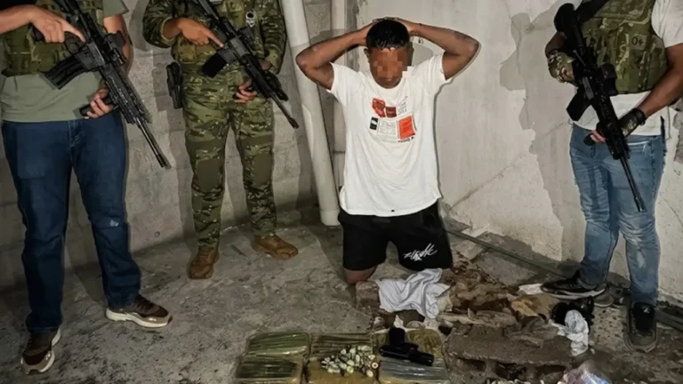 Aprehendido alias «La Borra» presunto miembro de «Los Lobos» con armas y droga
