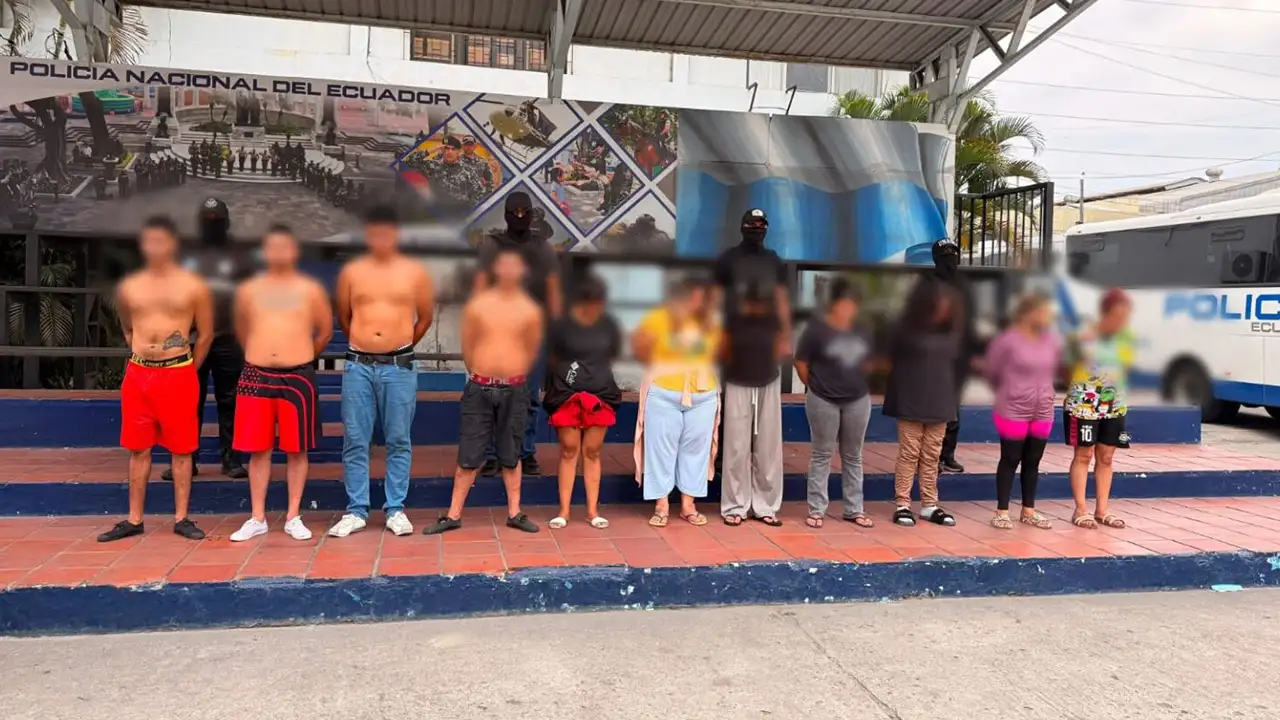 Cae red de extorsión: 12 detenidos tras operativo de UNASE en Guayaquil