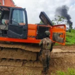 FF. AA. destruyó maquinaria utilizada para minería ilegal en La Ceiba, San Lorenzo