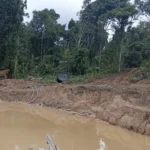 FF.AA. inhabilitan campamento de minería ilegal en Concepción, San Lorenzo