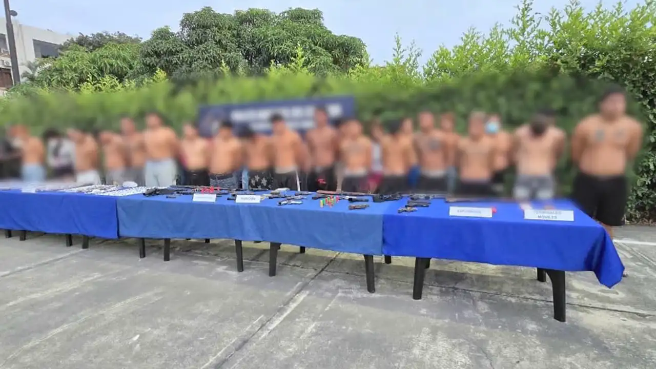 Operativo Apolo 25 captura a 33 presuntos miembros del GDO "Águilas" en Guayaquil