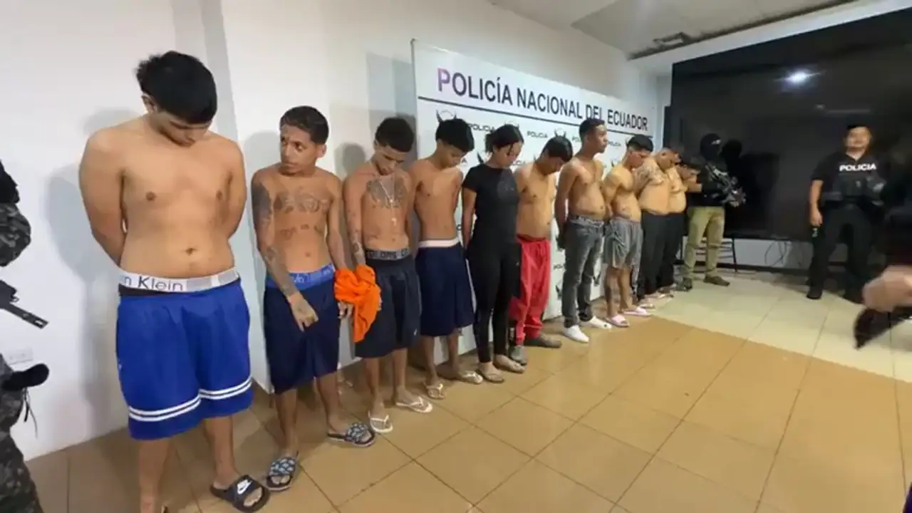 Caen 13 integrantes de "Los Igualitos" en el distrito Nueva Prosperina, Guayaquil