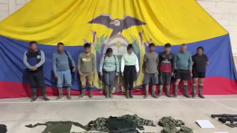 Capturan a nueve presuntos integrantes de los Comandos de la Frontera en Orellana