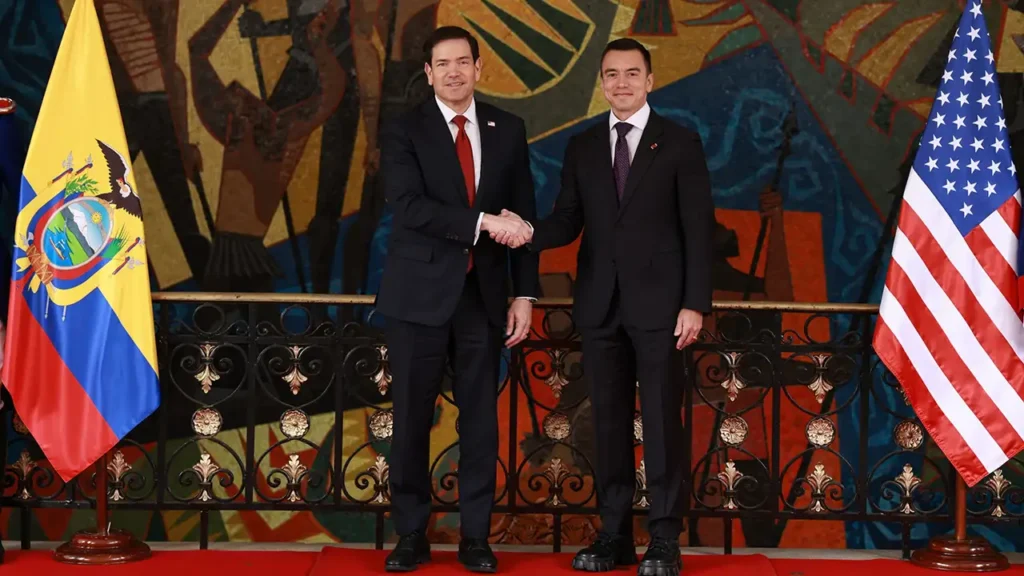 Daniel Noboa y Marco Rubio refuerzan cooperación en seguridad e inversiones