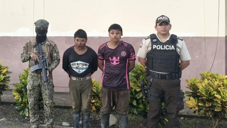 Golpe a la minería ilegal y al grupo Oliver Sinisterra  deja dos detenidos en San Lorenzo