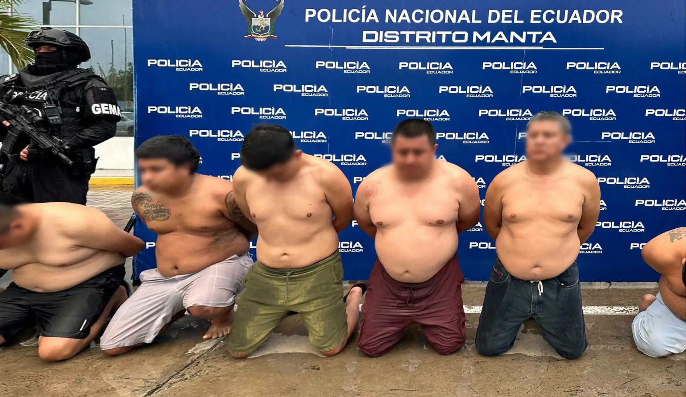 Operación Gran Fénix 060 captura a 13 presuntos miembros de "Los Lobos" en Manabí