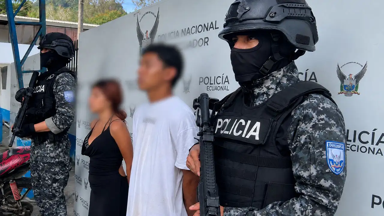 Operativo policial en Winchele deja dos detenidos por extorsión