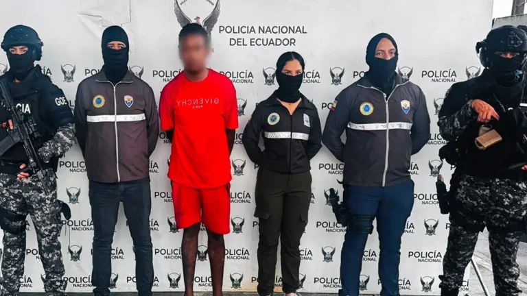 Capturan a alias "Chugo Rugal" cabecilla de "Los Tiguerones" en Esmeraldas
