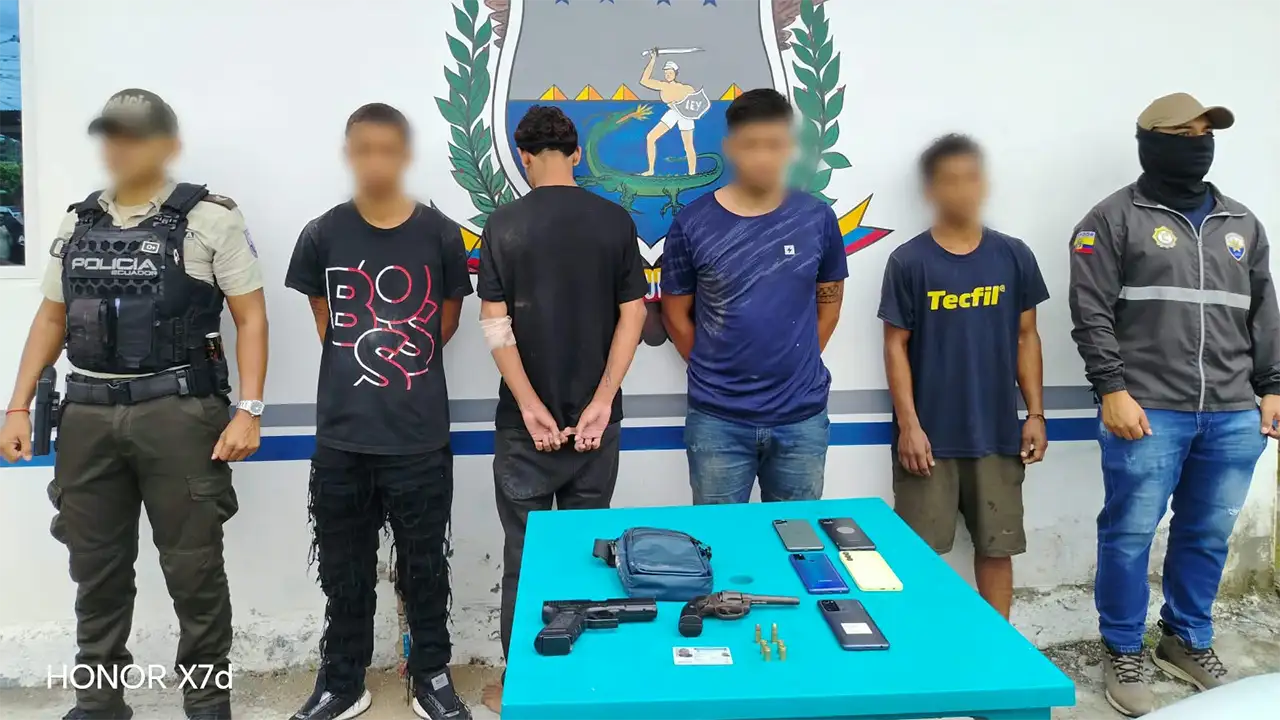 Desarticulan presunta banda de robo en Quinindé tras operativo policial