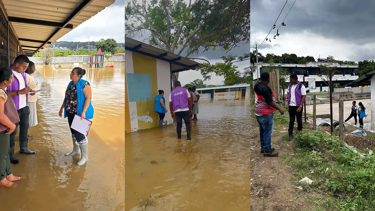Distrito de Educación realiza evaluación de planteles inundados en Esmeraldas