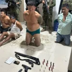 Operativo deja cuatro detenidos por tráfico de armas y explosivos en Milagro
